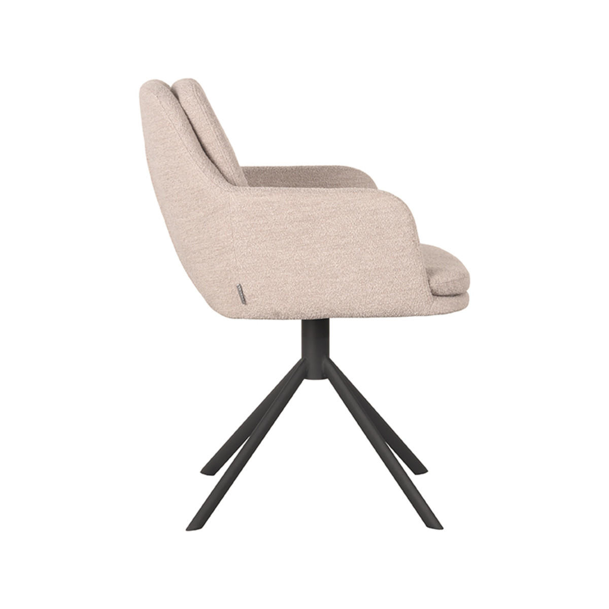 ESSZIMMERSTUHL Joy Beige 63/58/83 cm 2er-Set - Beige, Textil (58/83/63cm) - LABEL51