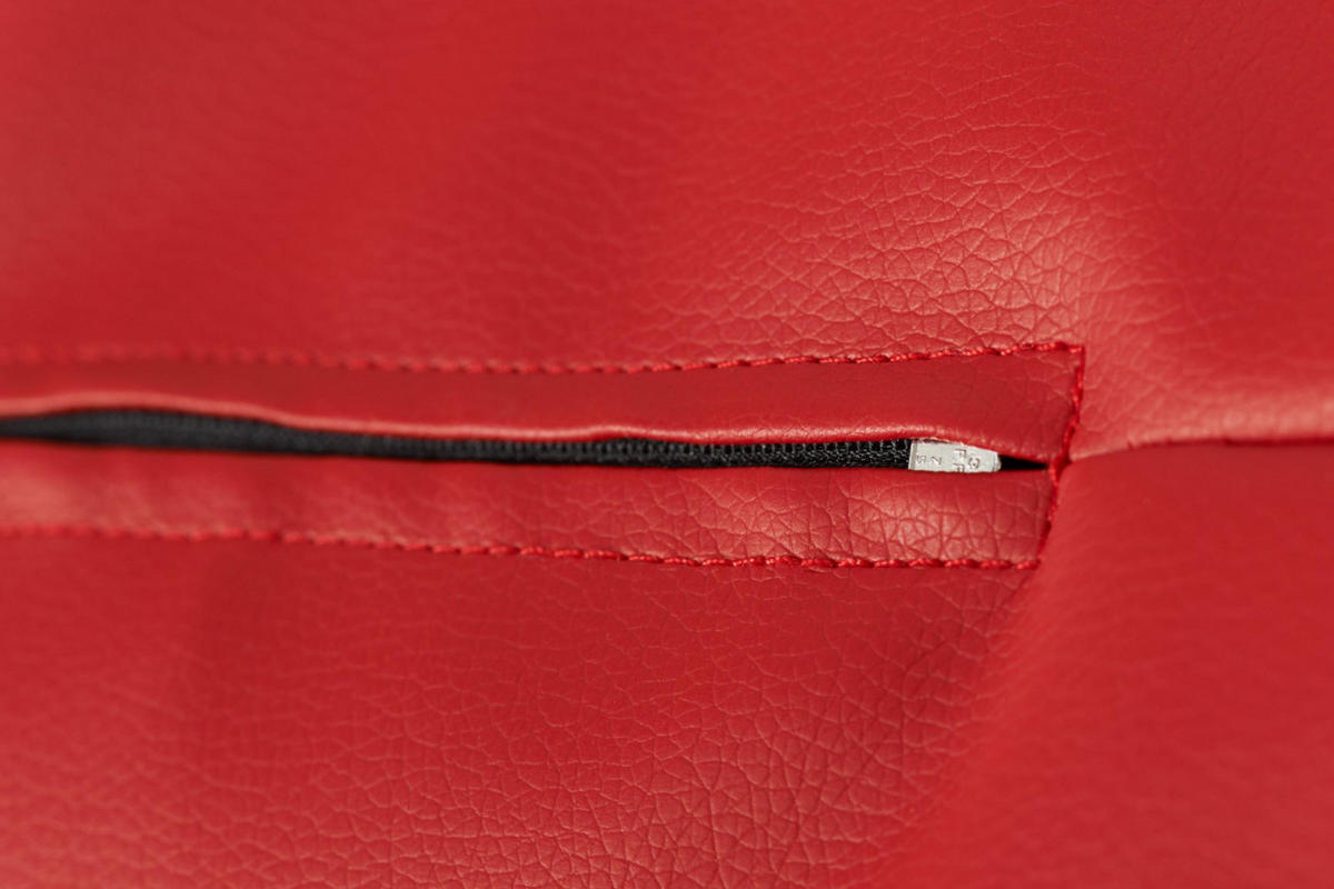 SITZSACK COSMO aus Lederoptik, Rot - Rot, Textil (85/80/85cm) - KONSIMO®