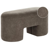 BANK Braun Decorah - Braun, Textil (88/46/39cm) - Beliani