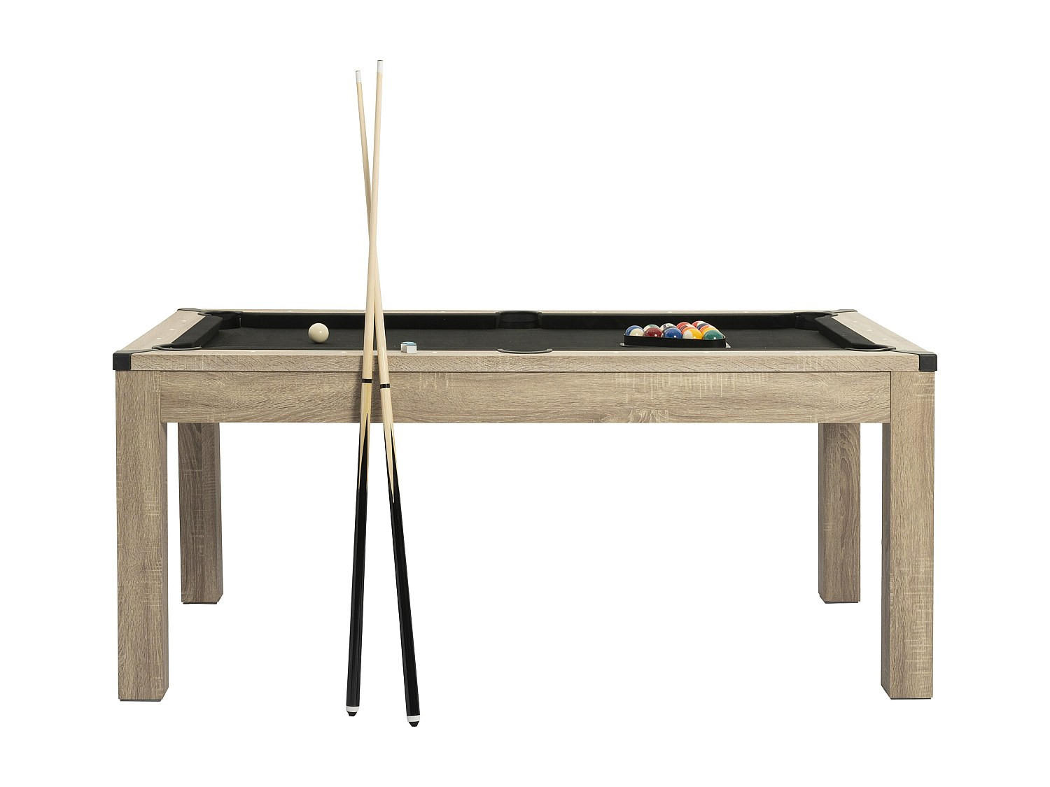 BILLARDTISCH - 6 Personen - Holz, Platte - Naturfarben Hell - - Naturfarben, Holz (182.8/102.6cm) - Vente-Unique