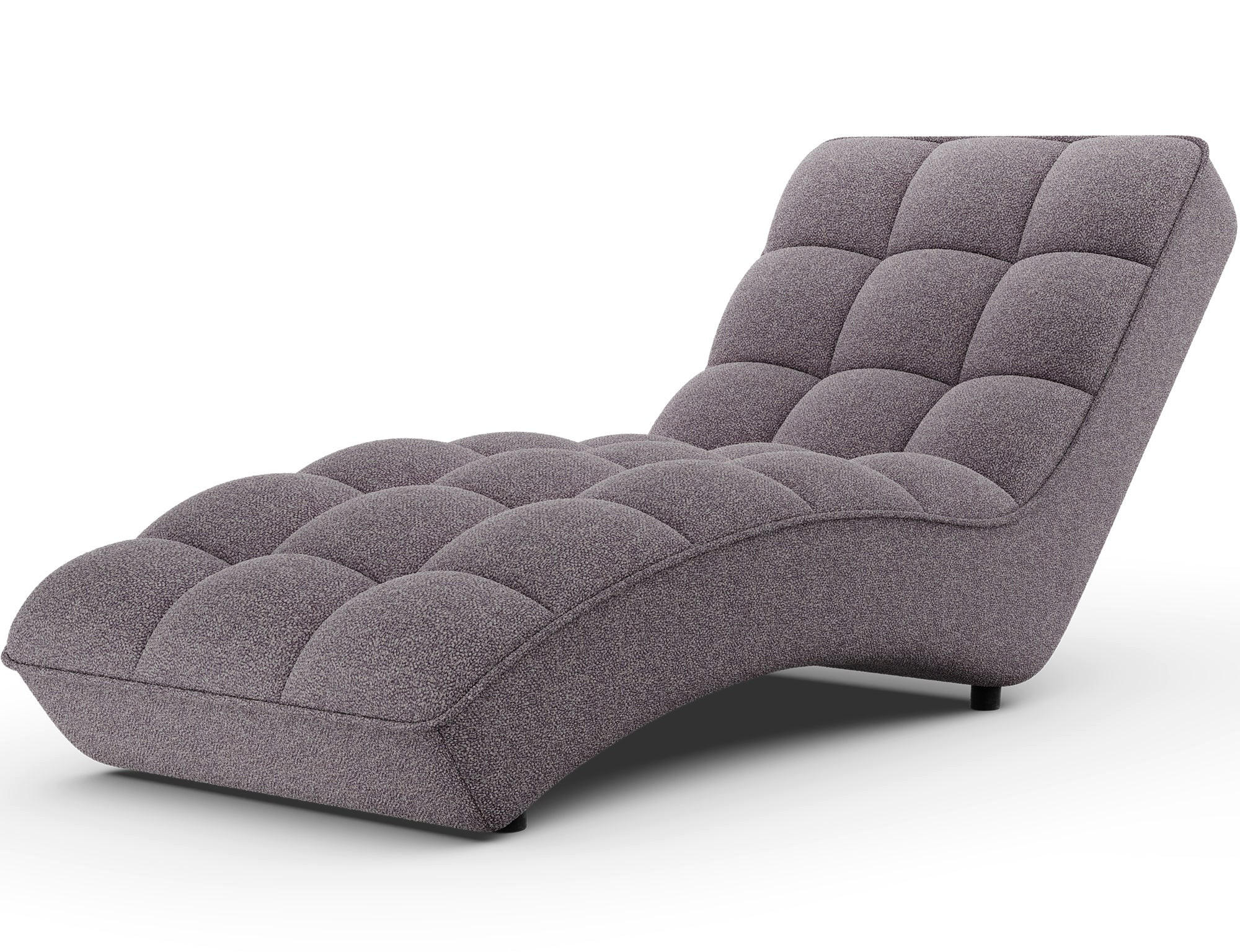CHAISELONGUE Loren – Moderne Recamiere mit hoher Rückenlehne, HR-Kaltschaum und elegantem Design - Grau, Kunststoff (85/170/85cm) - Wohnideebilder
