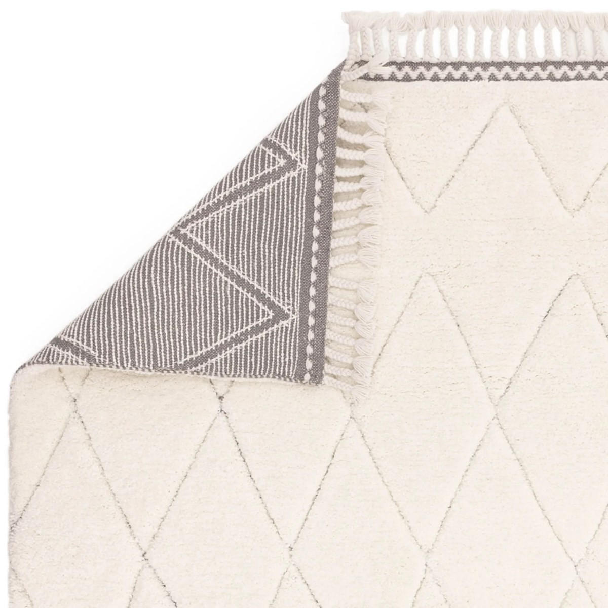 TEPPICH für Wohn- und Schlafzimmer ASILAH Weiß 200 x 290 cm - Weiß, Textil (200/290cm) - Novatrend