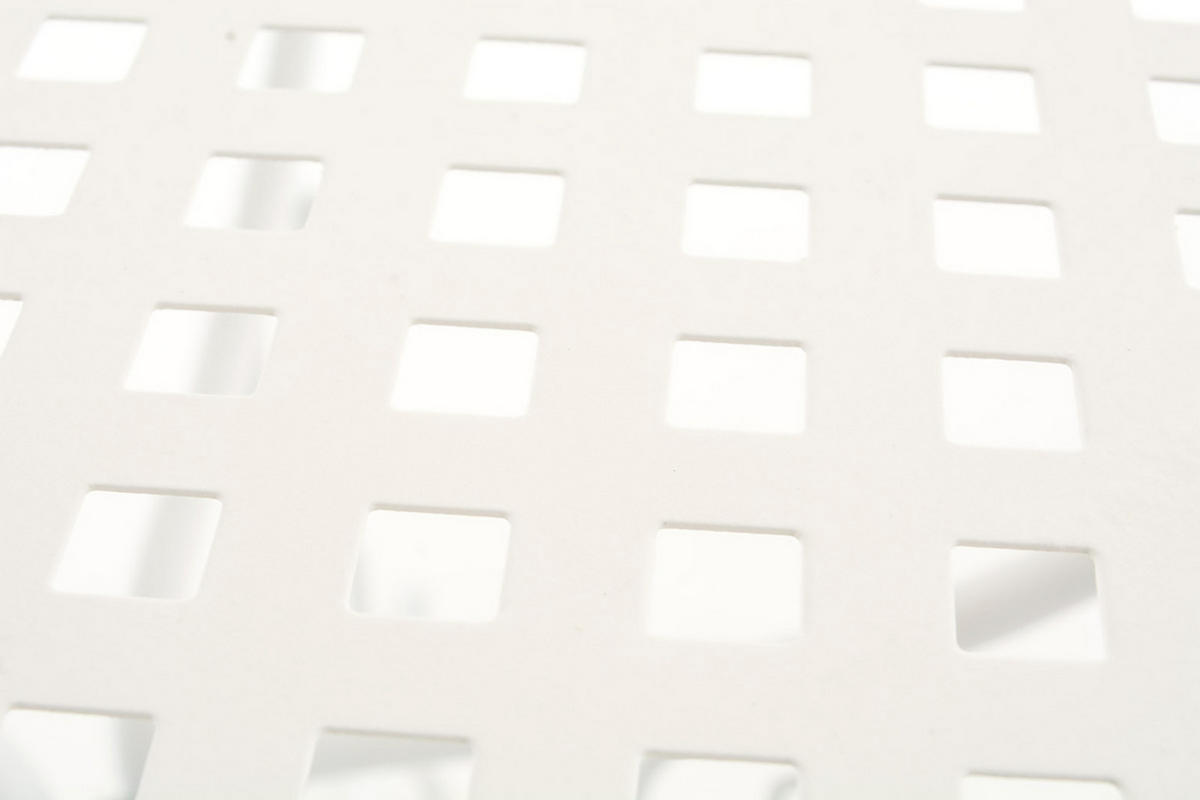 GARTENBEISTELLTISCH rund Ø70 cm Metall weiß - Weiß, Metall (70/70/74cm) - CLP