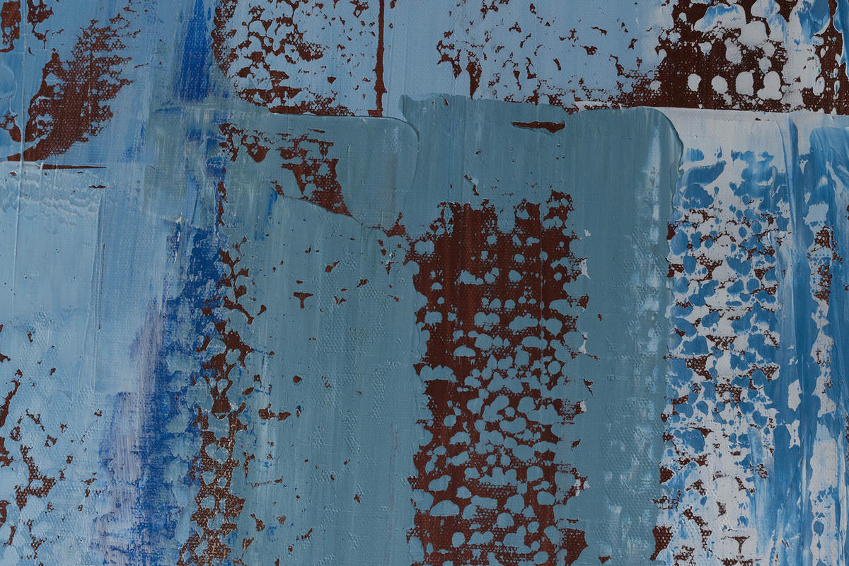 ÖLGEMÄLDE 80/120 cm - Türkis/Blau, Holz/Textil (2/120cm) - KUNSTLOFT