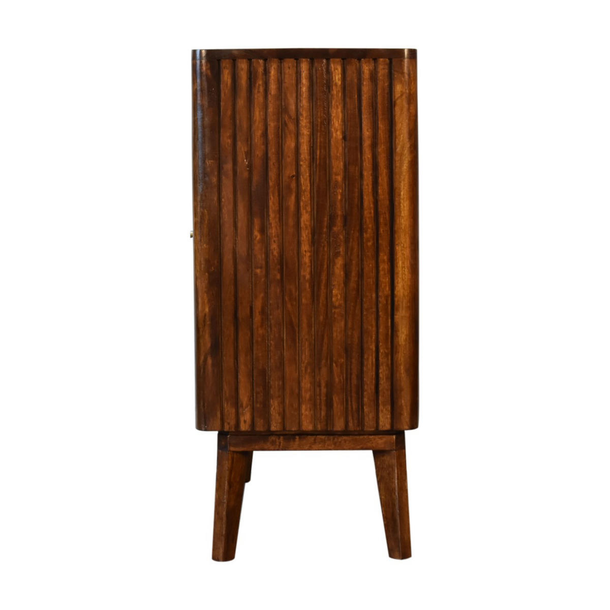 SCHRANK mit 2 Türen - Messingfarben/Braun, Holz/Metall (75/80/35cm) - Artisan Furniture