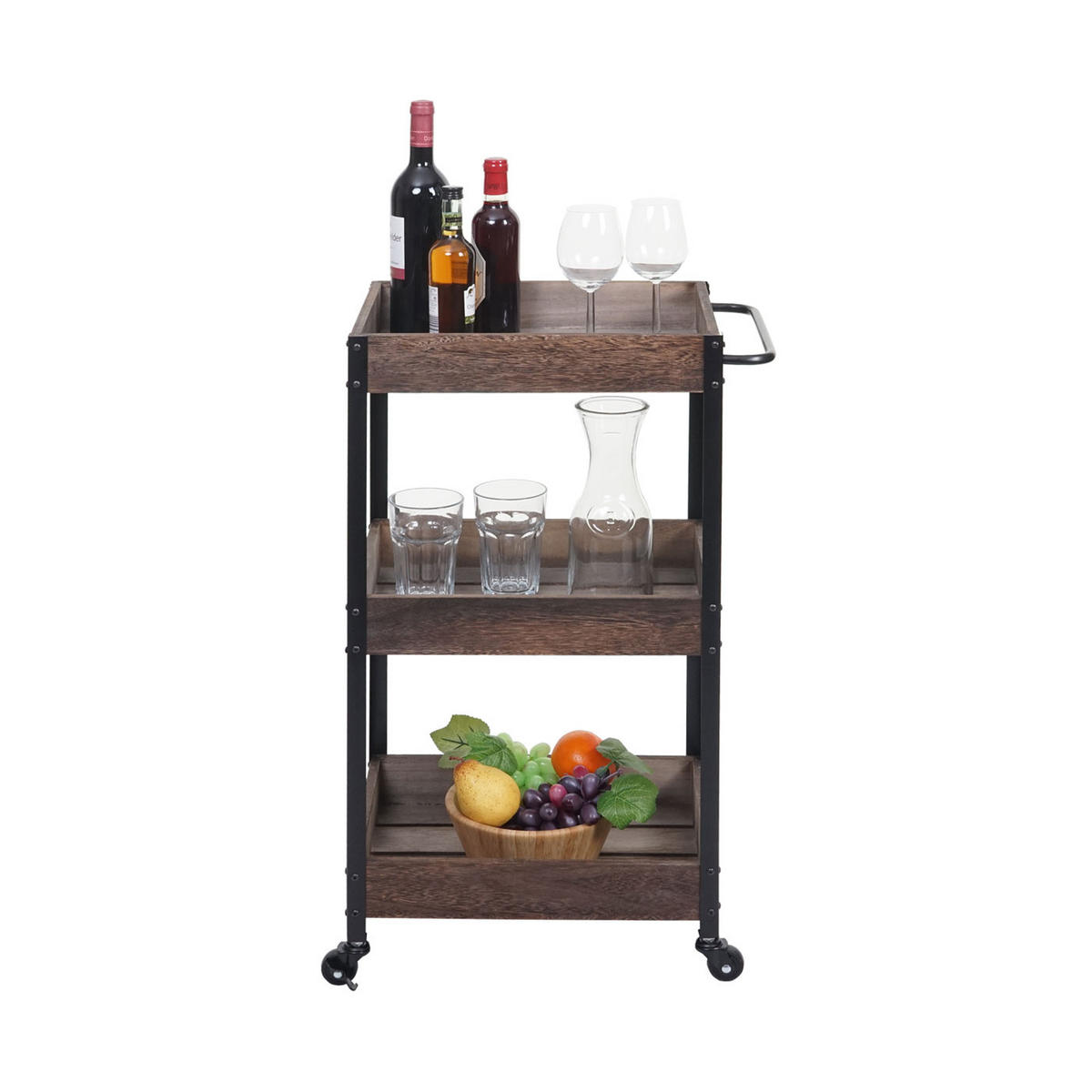 SERVIERWAGEN Braun - Braun, Holz (47/79/31cm) - MCW