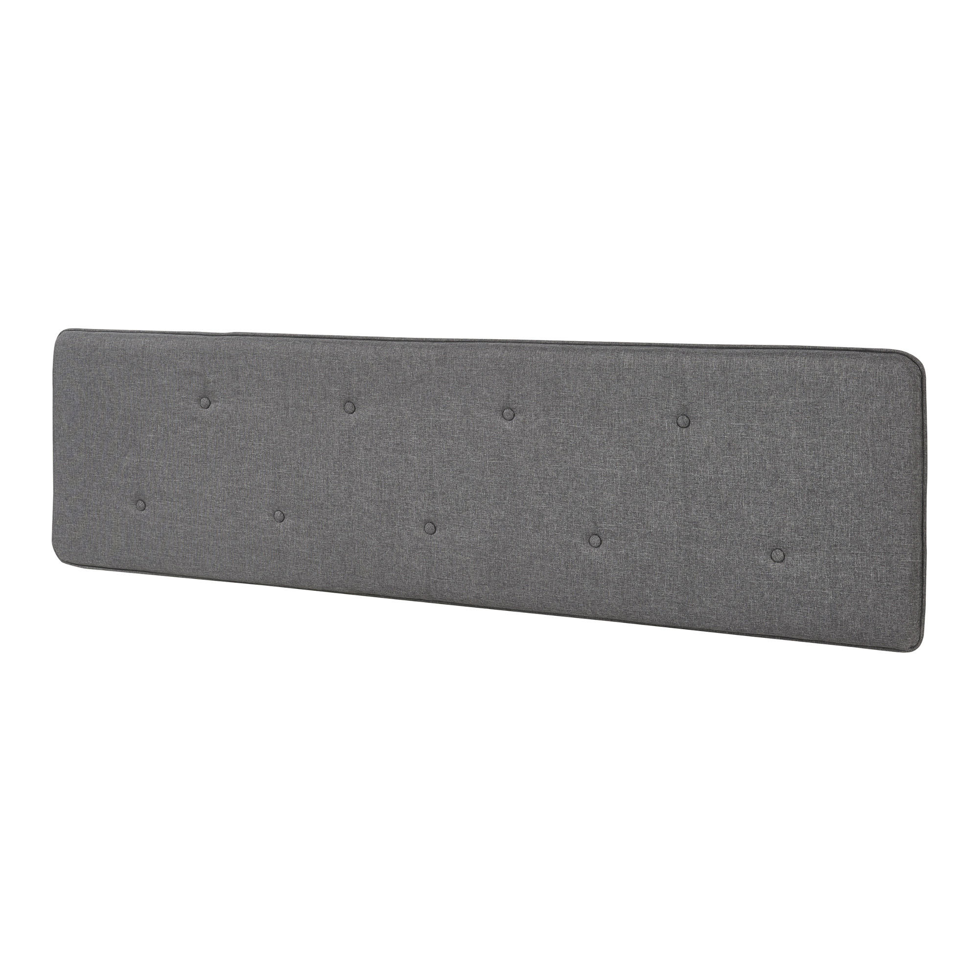 [en.casa] KOPFTEIL Grau 160cm × 52cm × 4cm