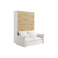 SCHRANKBETT - -Sitzer - Holz, Platte - Naturfarben Hell, Weiß - - Naturfarben/Weiß, Holz (239.2/208cm) - Vente-Unique