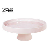 TORTENPLATTE Es ist Zeit zum Glänzen in Rosa - 23,5cm - Pink, Keramik (0.1/1/0.1cm) - Blond Amsterdam