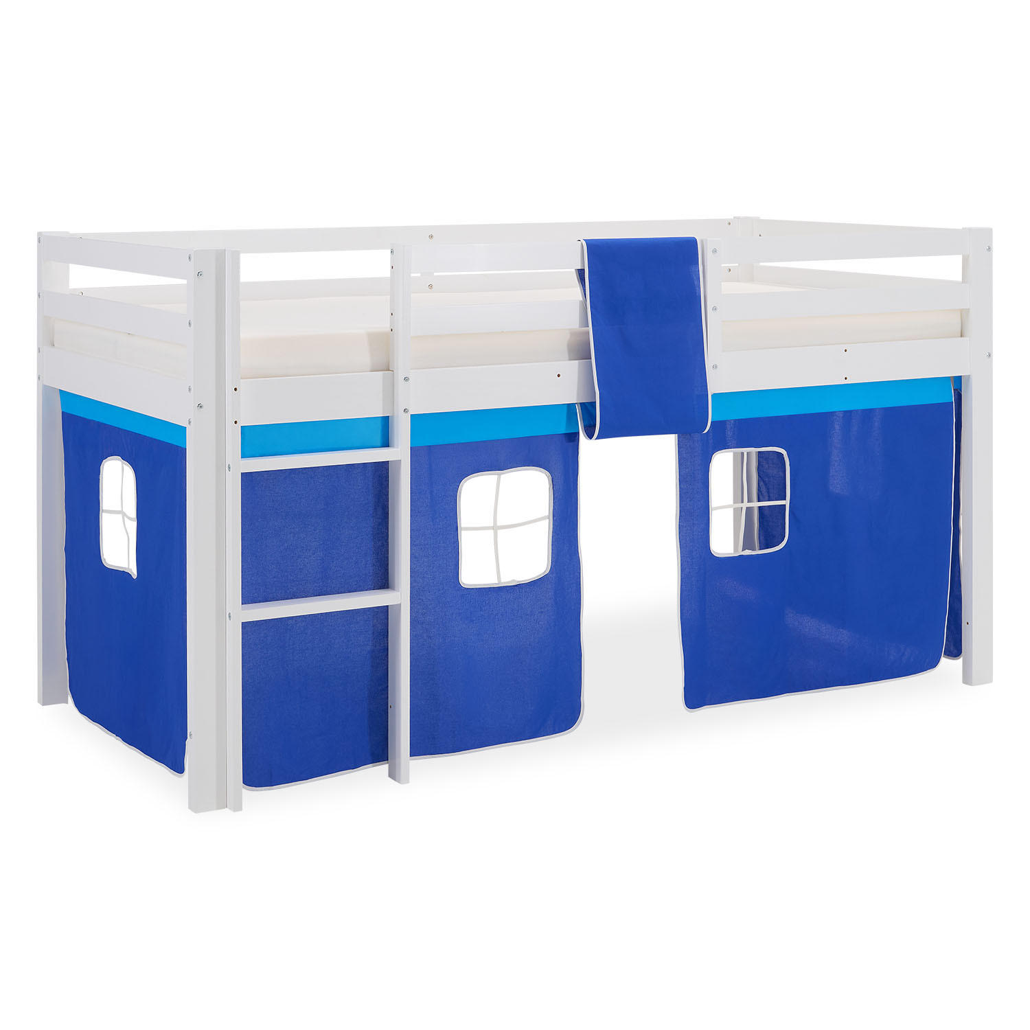 HOCHBETT 90/200 cm Blau - Blau/Weiß, Holz - Homestyle4u