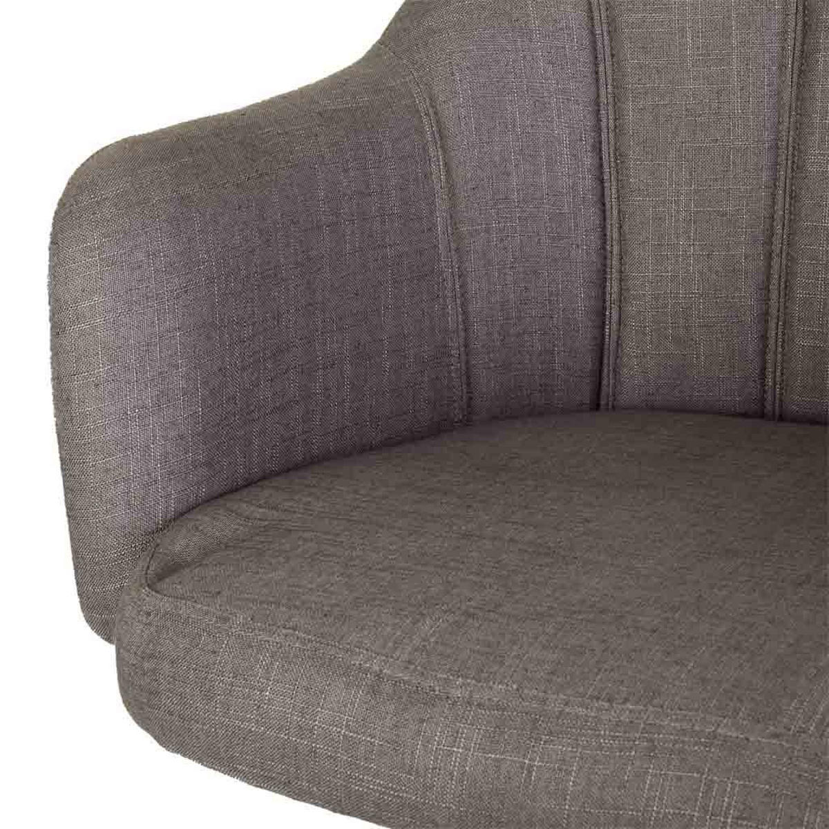 BÜROSTUHL gepolstert 63x54x40/87 cm - Grau, Holz (63/87/54cm) - Wanderlust
