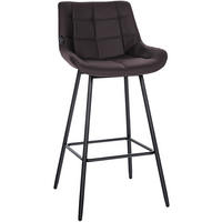 BARHOCKER Weston 104x49x56 cm braun - Braun, Metall (49/104/56cm) - furnicato