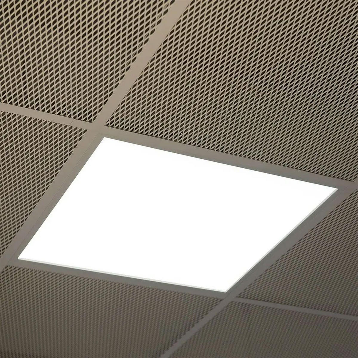 LED DECKENLEUCHTE Panel Weiß - Weiß, Kunststoff (59.5/59.5/3cm)