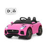 KINDERAUTO Jaguar 12V Elektro Rosa - Pink, Kunststoff (107.5/66/50cm) - COSTWAY