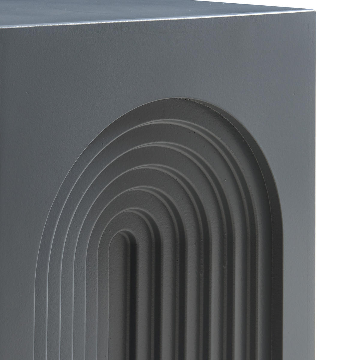 ODKLÁDACÍ STOLEK Elverumn - šedá, kompozitní dřevo (35/35/45cm) - [en.casa]