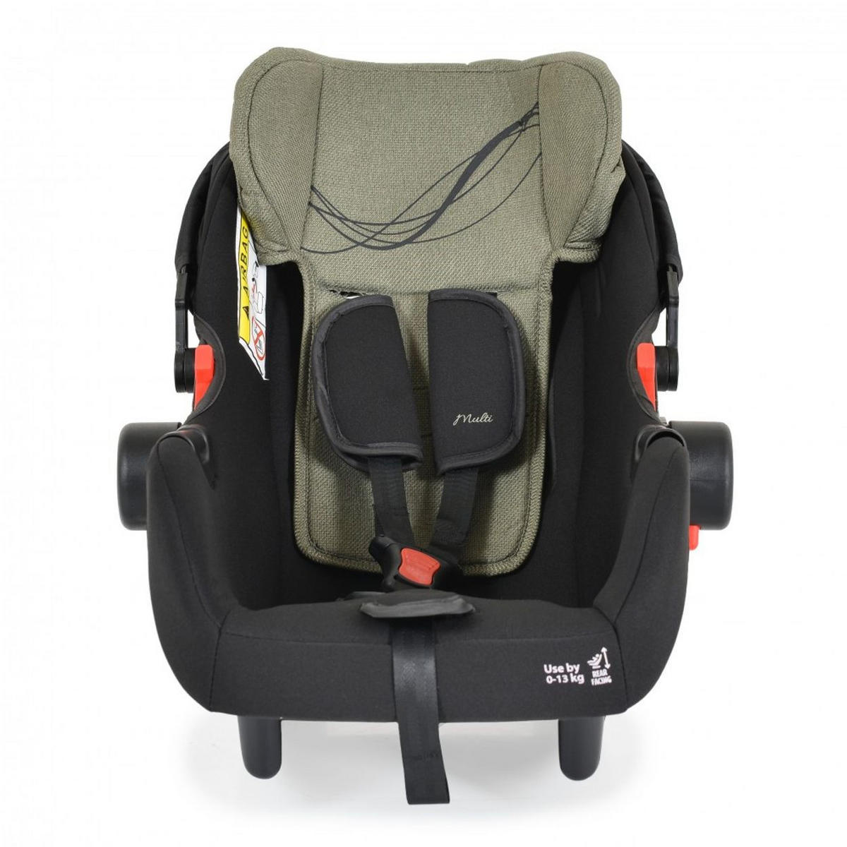 BABYSCHALE Set grün mit Isofixbasis Royal, i-Size (40 - 87cm) Gruppe 0+ - Grün, Kunststoff (33/73/42cm) - Moni