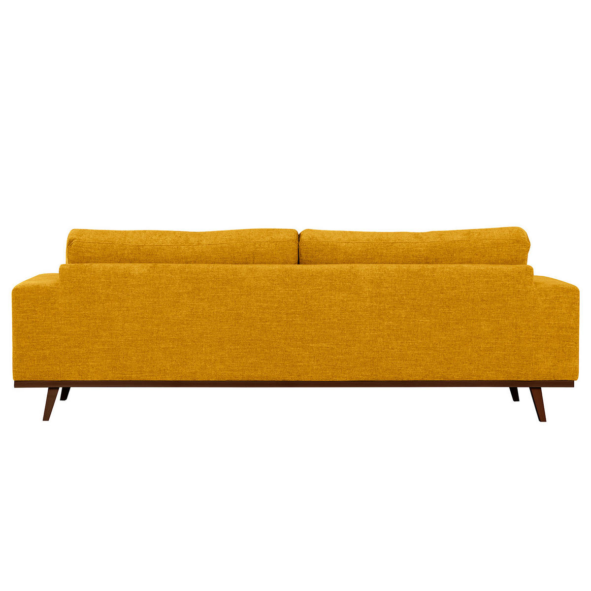 3-SITZER SOFA - Gelb/Buchefarben, Buchenholz/Textil (237/81/88cm) - home24