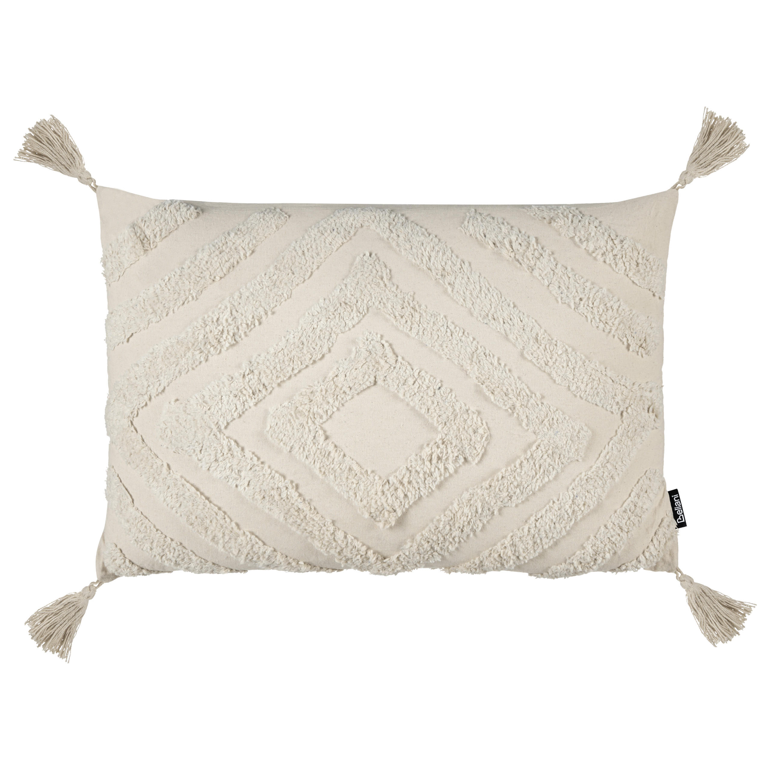 DEKOKISSEN Beige 40/60 cm Crataegus - Beige, Textil (60/40/10cm) - Beliani