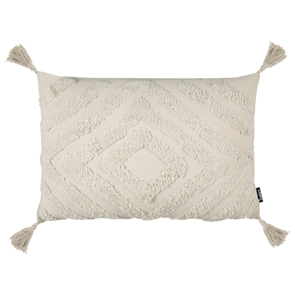 DEKOKISSEN Beige 40/60 cm Crataegus - Beige, Textil (60/40/10cm) - Beliani