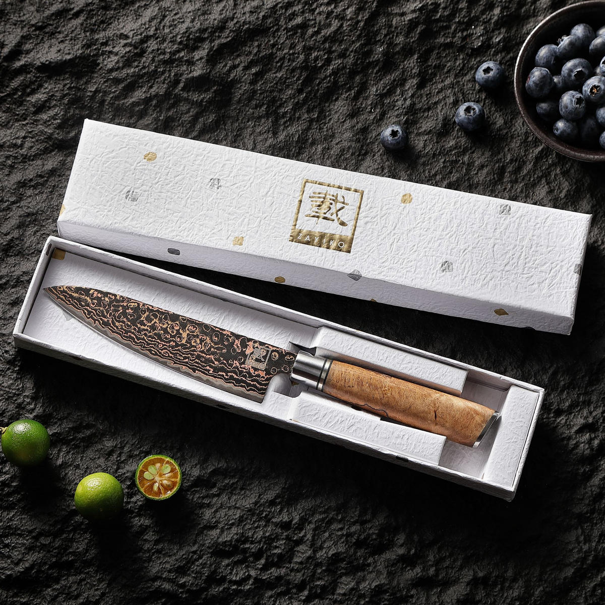 ALLZWECKMESSER 14 cm - Ahornfarben, Holz/Metall (26cm) - Zayiko