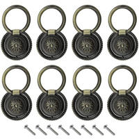 SCHRANKKNOPF Bronze 8er-Set - Orange, Metall (3/1/5.2cm)