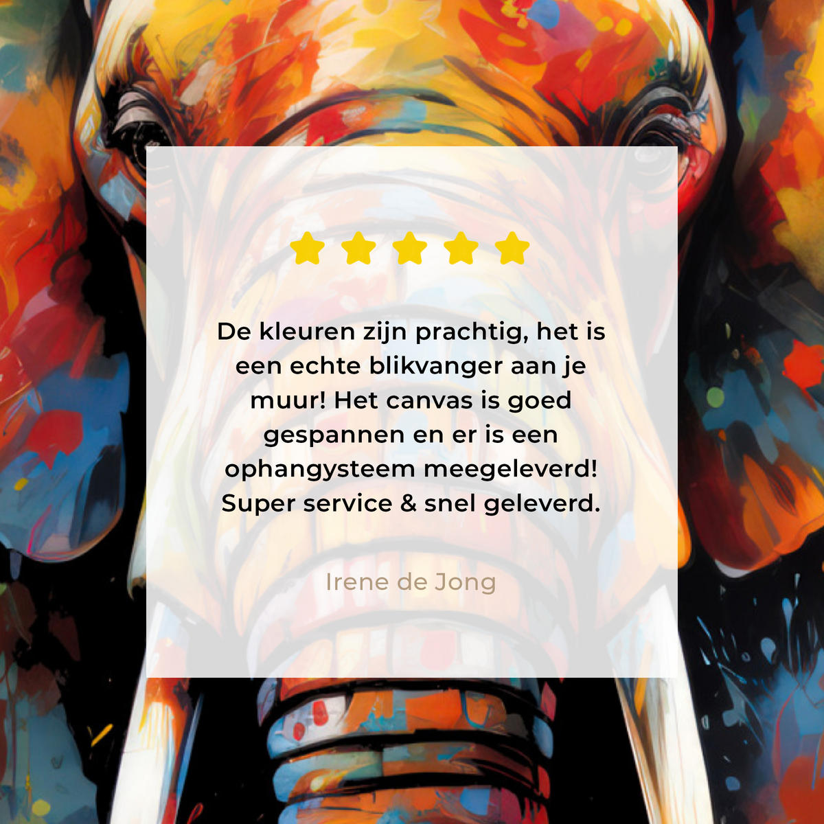 LEINWANDBILD Elefant - Graffiti - Schwarz - Tiere - Farben Wandbild Wohnzimmer 60x80 cm - Schwarz, Textil (60/80cm) - MuchoWow