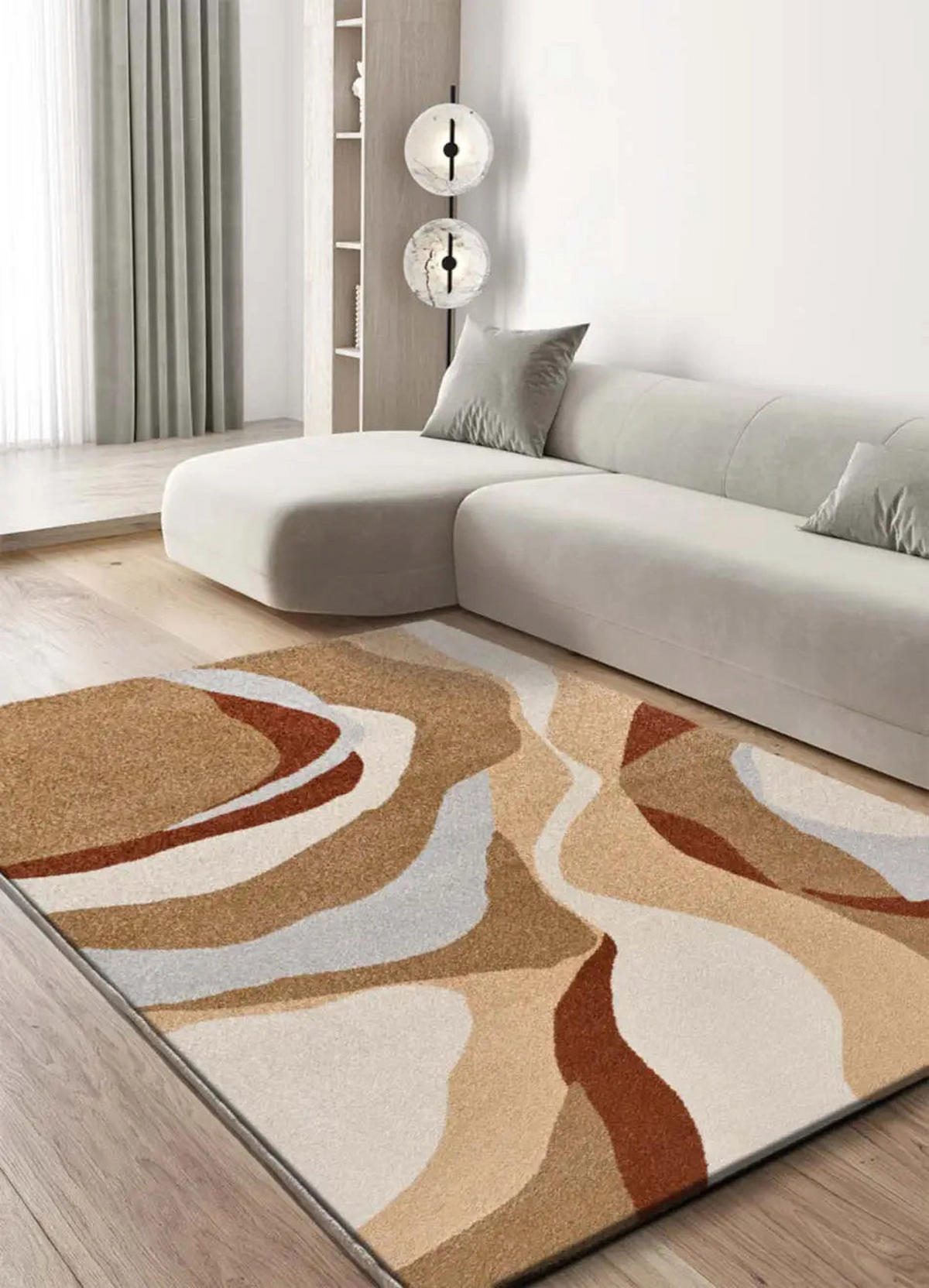 KURZFLORTEPPICH Beige / Kupfer Astra 200/290 cm - Beige/Kupferfarben, Naturmaterialien/Textil (200/290cm) - Atticgo