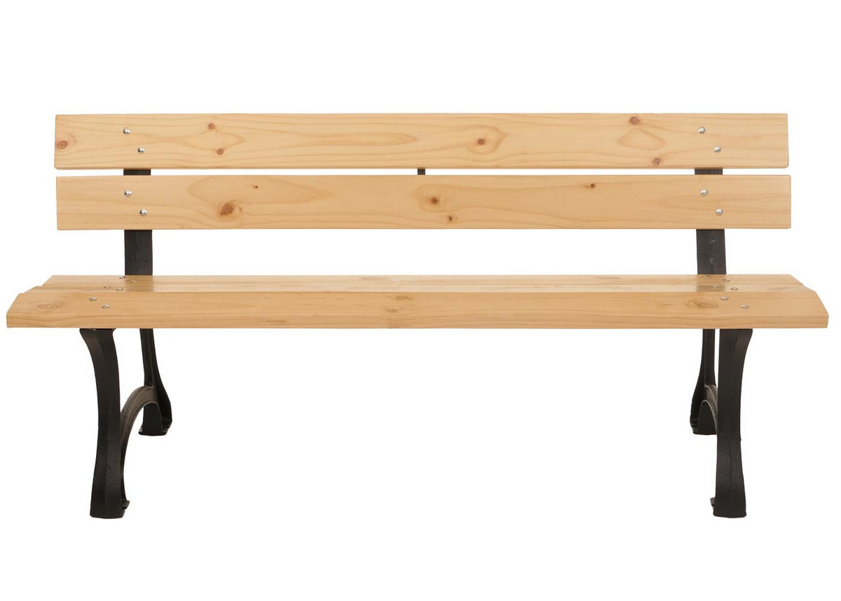 GARTENBANK 78x170x62cm Sitzhöhe 45cm 170cm Hellbraun - Beige, Holz (170/78/62cm) - PROREGAL