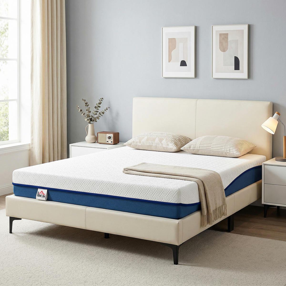 MATRATZE 140/190 cm DE-18534 mit Grüner-Tee-Infusion - Weiß, Textil (140/190cm) - ComfortXL