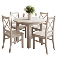 ESSZIMMER Set OLEA KASCHMIR Tisch + 4 Stühle - Kaschmir, Holzwerkstoff (140/77/100cm) - Lookway