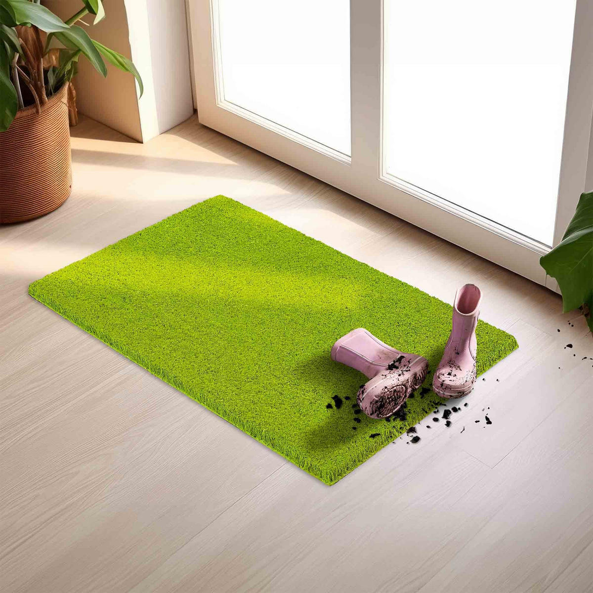 FUSSMATTE IN- UND OUTDOOR COCO COLOR T - Grün, Textil (40/60cm) - Astra