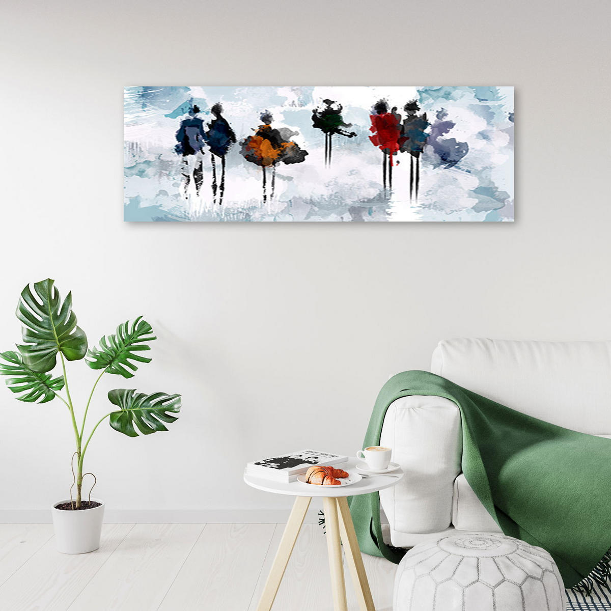 KUNSTDRUCK Bunt 150/50 cm - Multicolor, Textil (150/50cm) - KUNSTLOFT