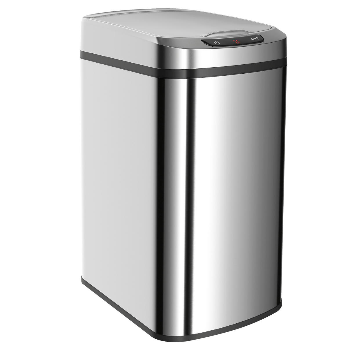 ABFALLEIMER Silberfarben 1 Stück - Silberfarben, Metall (22/41/28cm) - GiPP