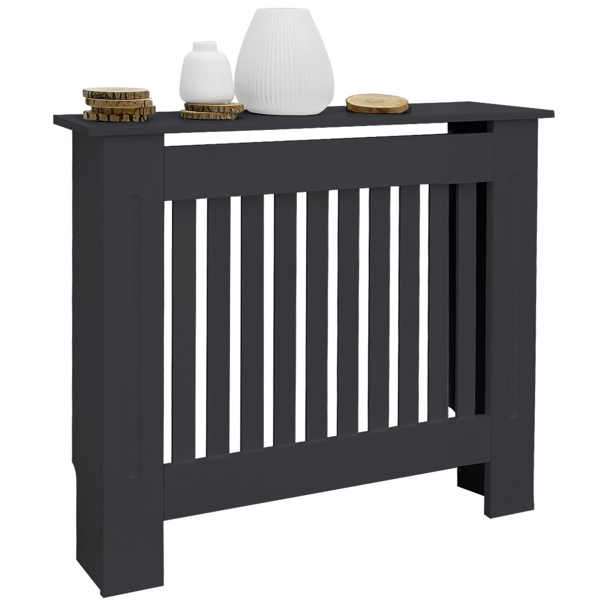 ML-DESIGN OBLOŽENÍ RADIÁTORU ve venkovském stylu 78 x 19 x 82 cm antracit