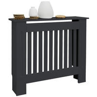 OBLOŽENÍ RADIÁTORU ve venkovském stylu 78 x 19 x 82 cm antracit - antracitová, kompozitní dřevo (19/78/82cm) - ML-DESIGN