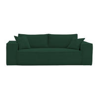 SCHLAFSOFA - 3 Personen - samt - tannengrün Amelia - Waldgrün, Textil (216/80/105cm) - Vente-Unique