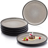 DESSERTTELLER SET LUXOR - 6 teilig aus Steingut - Beige, Stein (20.5cm) - Sänger
