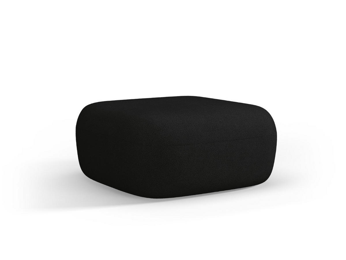 POUF Jenny aus Boucle schwarz - Schwarz, Textil (88/40/90cm) - Micadoni