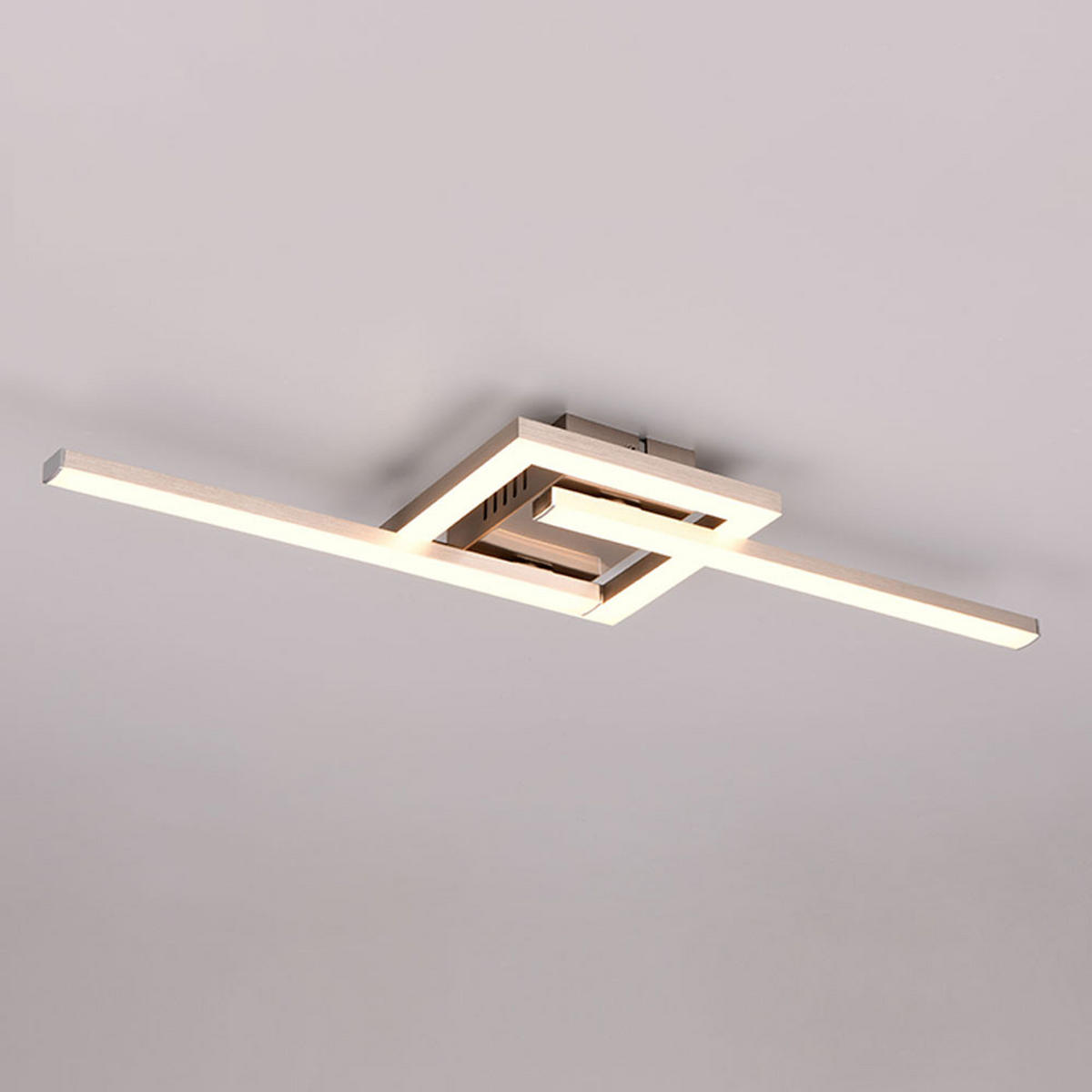 LED DECKENLEUCHTE Viale Silber Metall - Silberfarben, Metall (16/54/5cm)