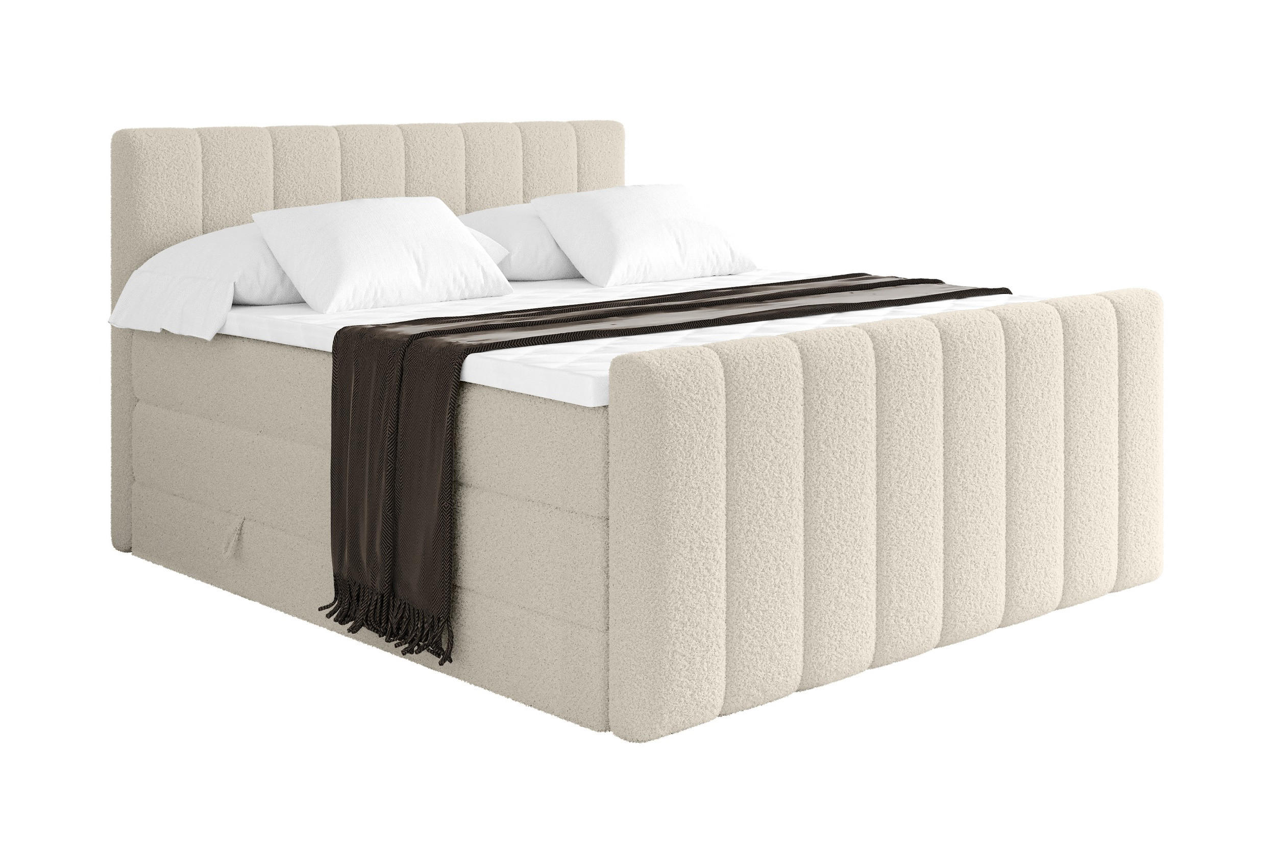 Altdecor Boxspringbett Sand 120x200 cm