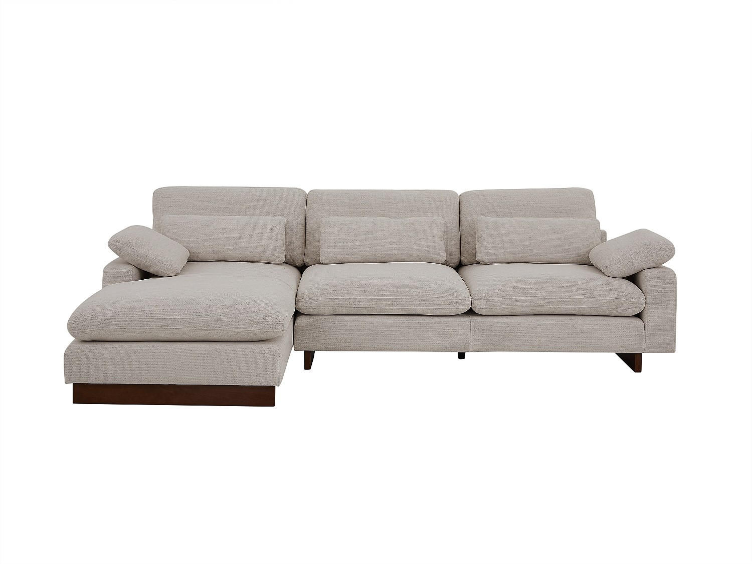 Vente-Unique Sofa Taupe 314x103 cm