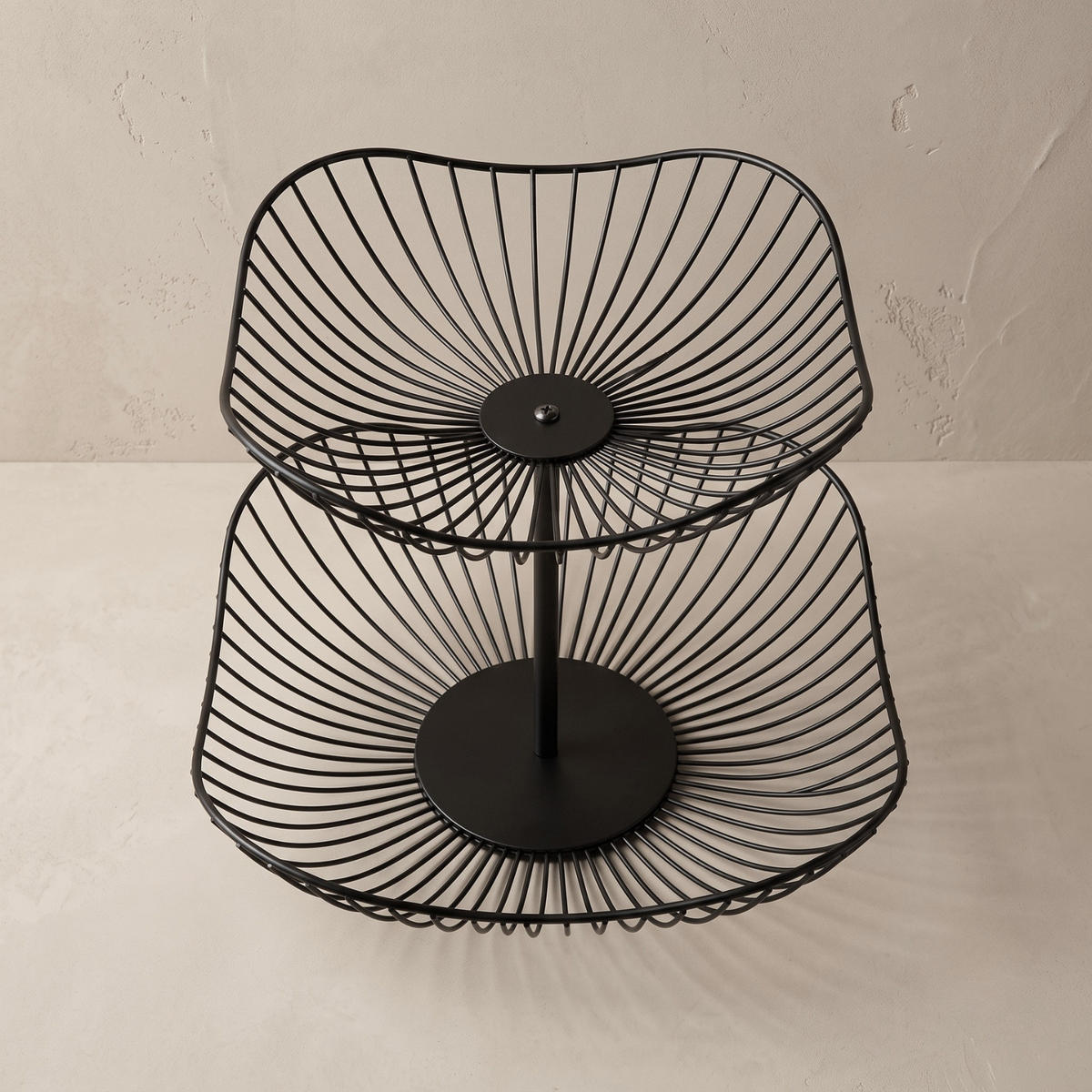METALLFRUCHTPLATTE Schwarz 29/29/24 cm - Schwarz, Metall (24cm) - AROMELIO