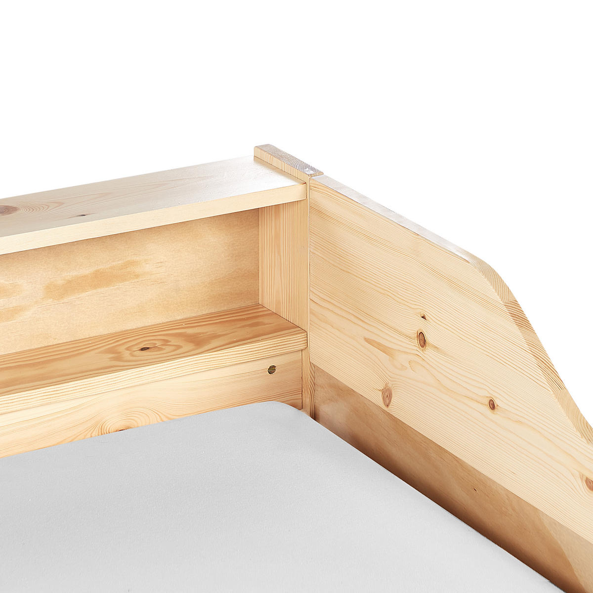 AUSZIEHBETT 90x200 cm Heller Holzfarbton Edern - Hellbraun, Holz (90/200cm) - Beliani