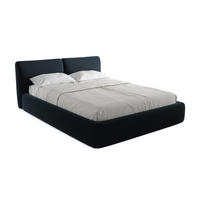 POLSTERBETT mit Bettkasten und Lattenrost 180x228 Blau - Blau/Schwarz, Kunststoff/Textil (160/200cm) - Makamii