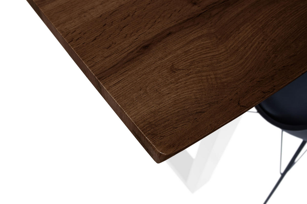 ESSTISCH JOSY U - Nussbaumfarben, Holz (85/160/77cm) - SAM