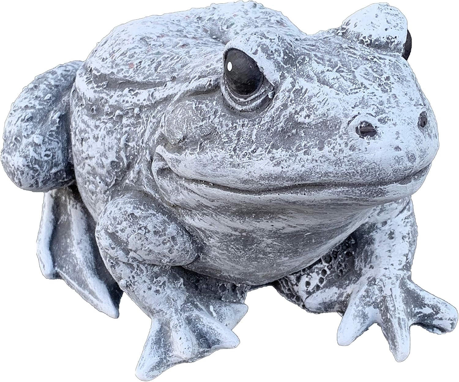STEINFIGUR Frosch naturgetreu frostfest Steinguss - Grau, Stein (14/13/23cm) - stoneandstyle
