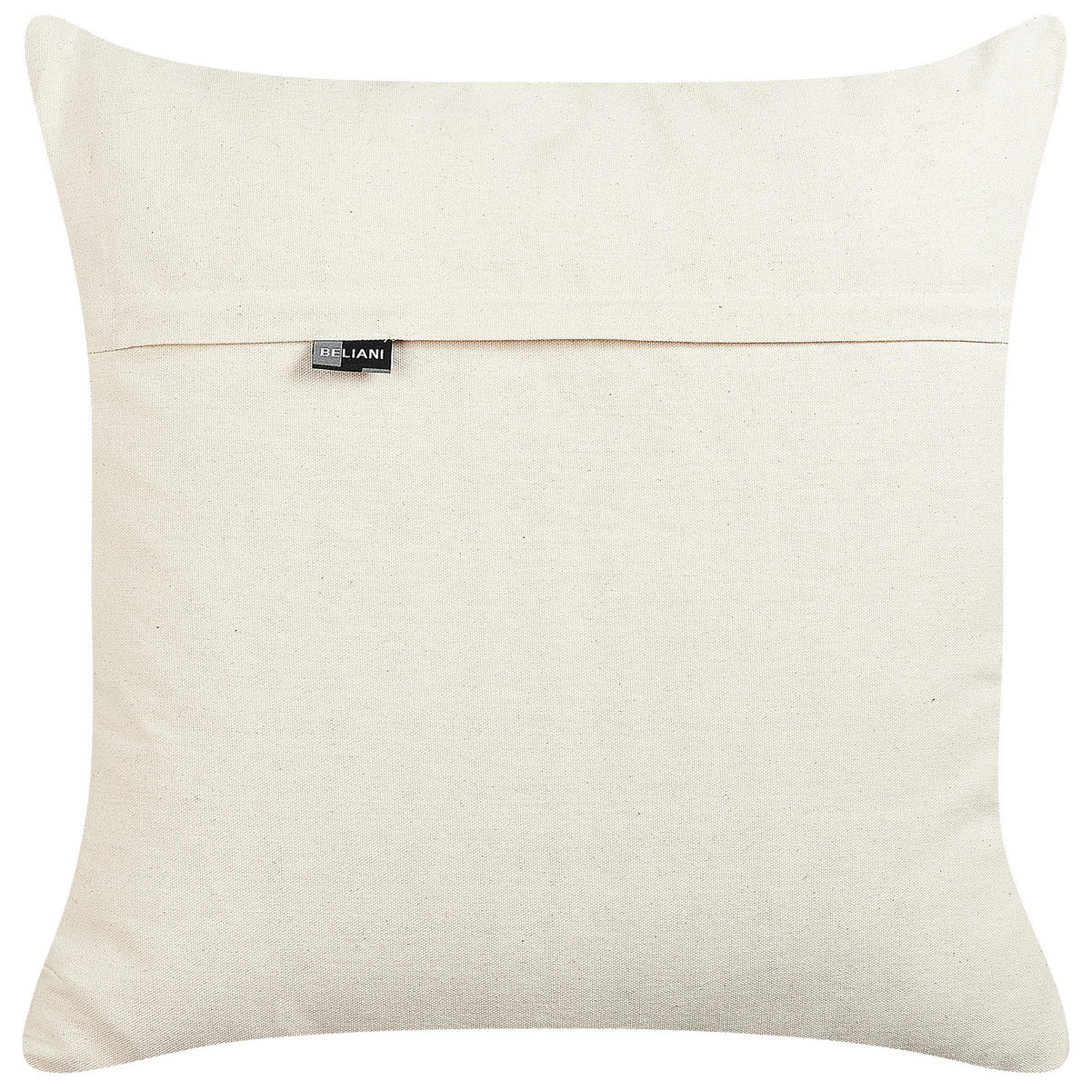 DEKOKISSEN Beige 50/50 cm Bhusawal - Beige, Naturmaterialien/Textil (50/50cm) - Beliani
