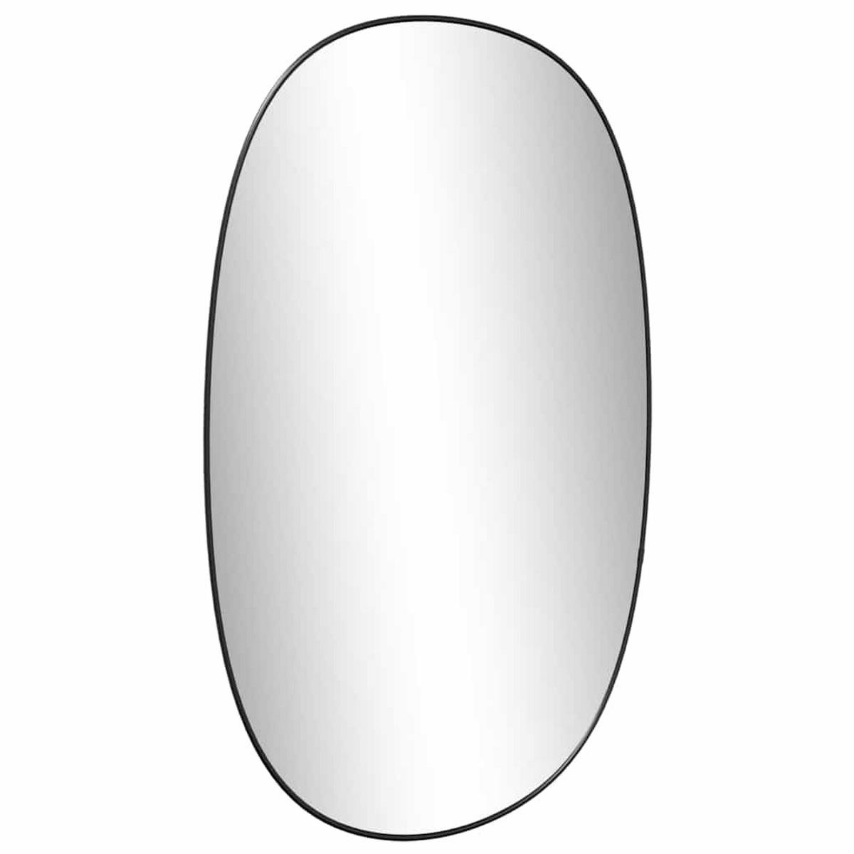 WANDSPIEGEL Schwarz 80x50 cm - Schwarz, Glas (50/80/1cm) - furnicato