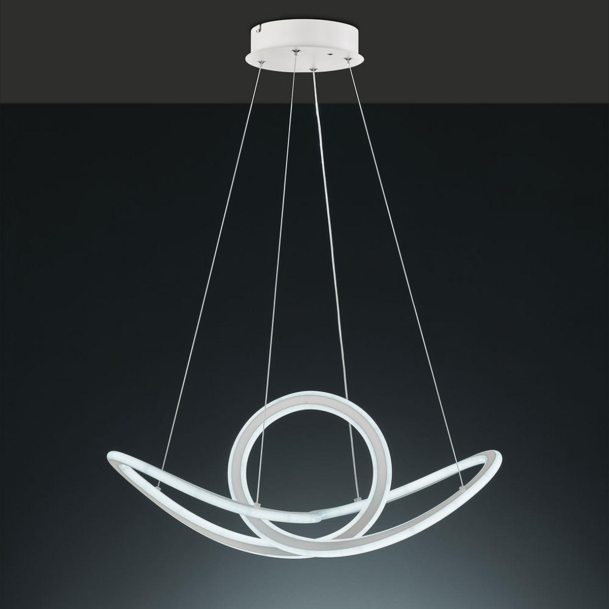 LED HÄNGELEUCHTE Metall Weiß - Weiß, Metall (73/73/150cm) - Wofi