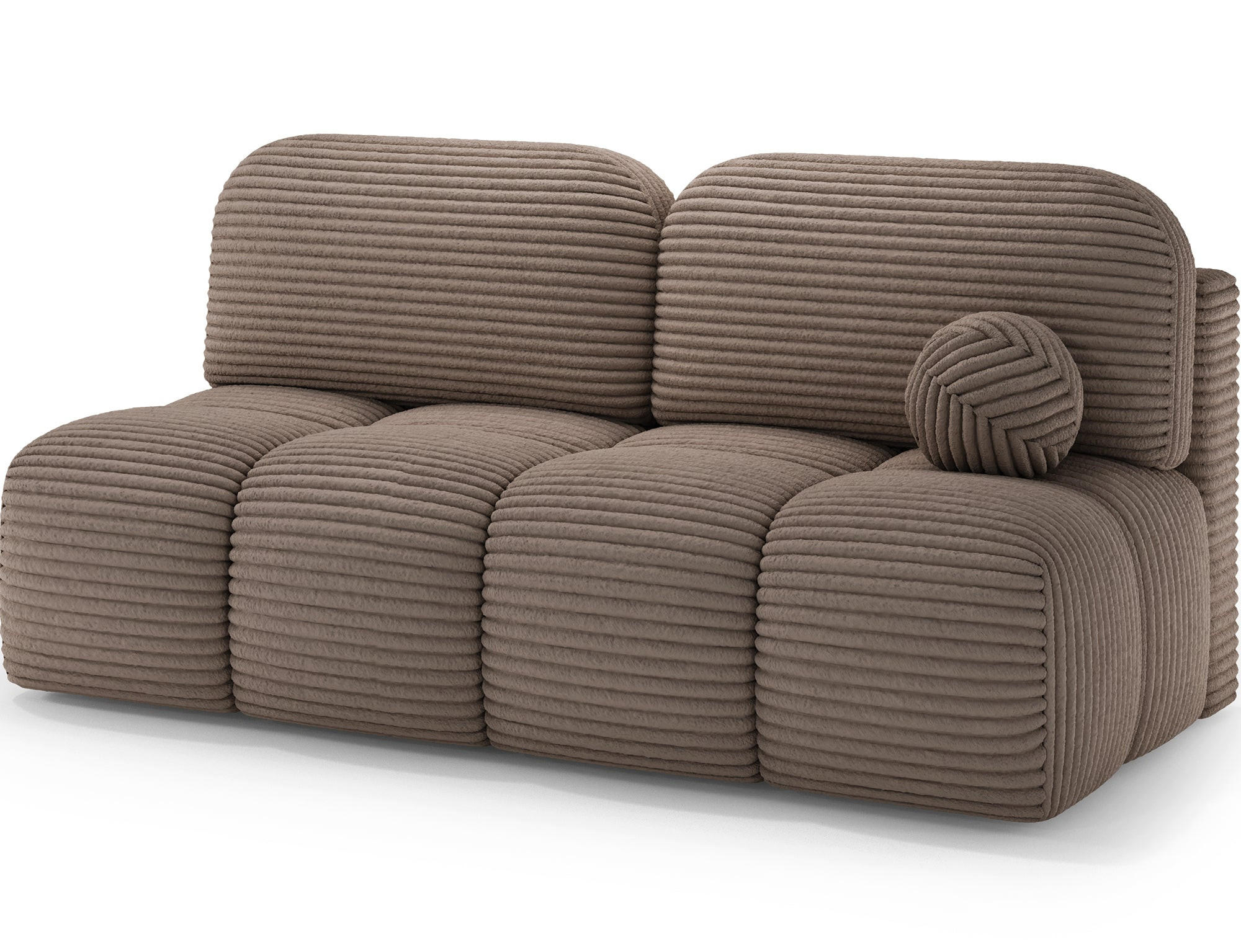 SCHLAFSOFA Nuwia mit Schlaffunktion und Bettkasten – Modernes Designsofa mit Schlafauszug und dekorativer Steppung - Braun, Kunststoff (200/102/100cm) - Wohnideebilder